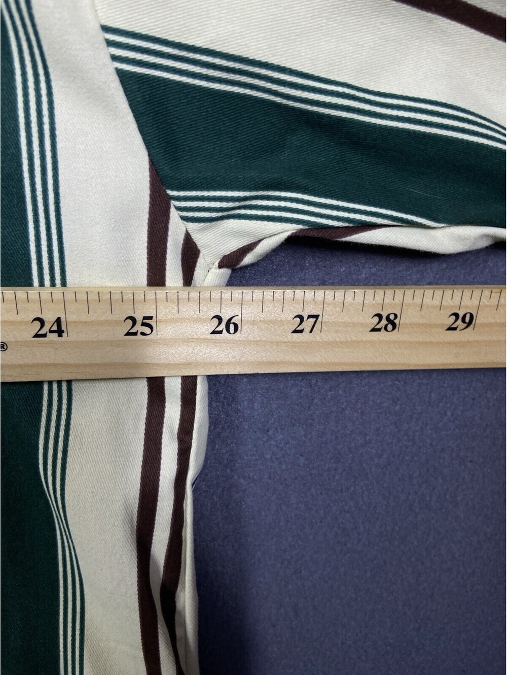 Vintage Bon Homme XL Striped Button-Up Shirt Cotton USA Made Western 80s 90s EUC - Picture 6 of 9